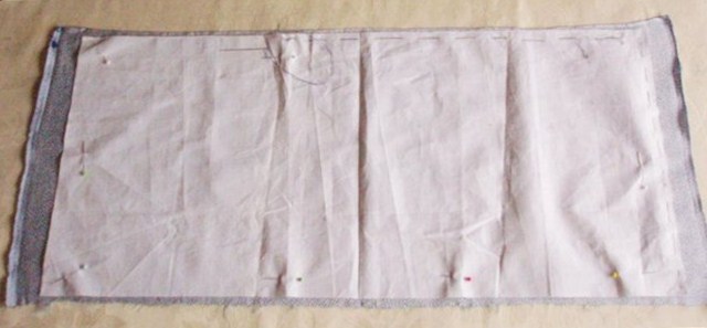サブバッグ 型紙と作り方 鮫小紋 和布 着物生地でハンドメイド